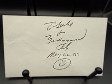 Handsignierte Karteikarte aus