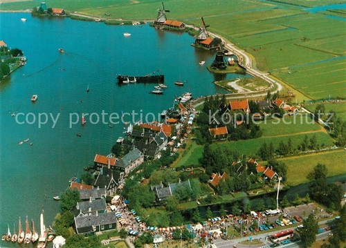 Zaanse schans fliegeraufnahme - schans,