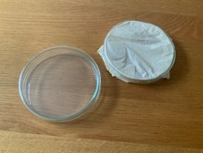 2 x Petrischale Glas mit Deckel 15 cm x 2,5 cm Apotheke Labor Kerzen-Untersetzer