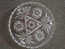 Glasplatte Kuchenplatte Kristall 29 cm O Schönes Muster