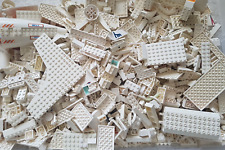 Lego 1 KG WEISS / WEIß STEINE PLATTEN SONDERTEILE Kiloware Konvolut GEREINIGT!