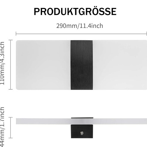 Modern led wandleuchte - modern, innen