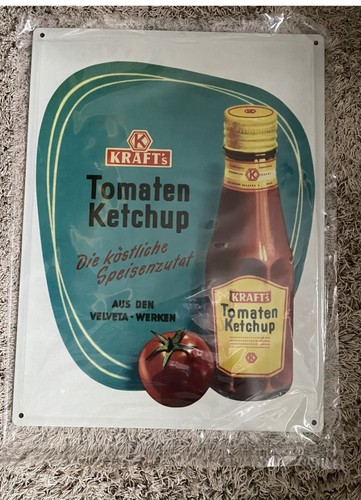 Blechschild retro werbung - blechschild,