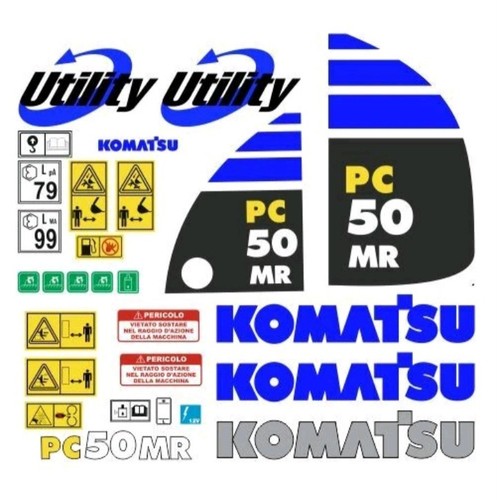 Komatsu mr aufkleber - 50,