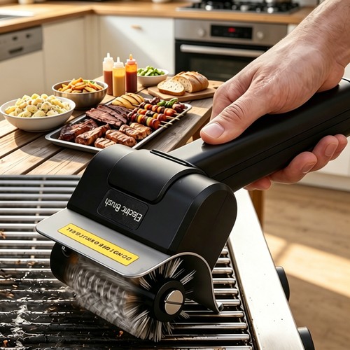 Elektrische grillbürste bbq - elektrische,