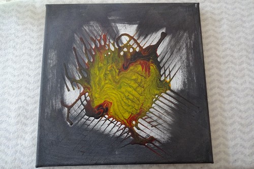 Moderne kunst acrylmalerei - kunst,