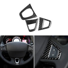 3x Kohlefaser Lenkrad Panel