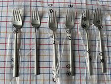 Rar: Neu 6 x Dessertgabel Edelstahl matt Wilkens Palladio