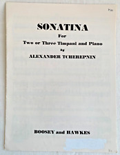 Boosey and Hawkes - Sonatina for two or three Timpani and Piano by A. Tcherepnin