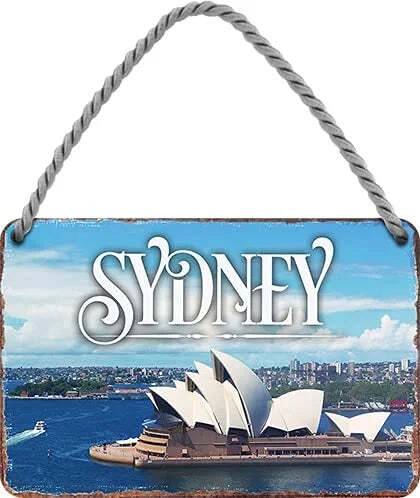 Blechschild sydney stadt - blechschild,