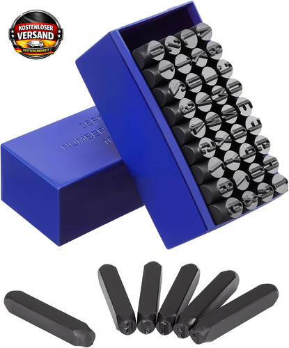 Metall schlagbuchstaben set - metall, 36