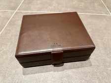 OMEGA 6er Uhrenbox aus Leder