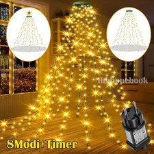 LED Lichterkette Weihnachtsbaum Christbaumbeleuchtung Tannenbaum In & Außen Deko