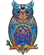 Holzpuzzle Geheimnisvolle Eule