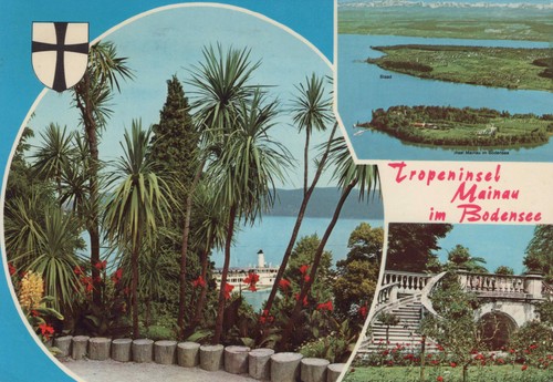 Alte ansichtskarte tropeninsel - alte,