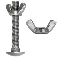 Edelstahl Schloßschrauben M12