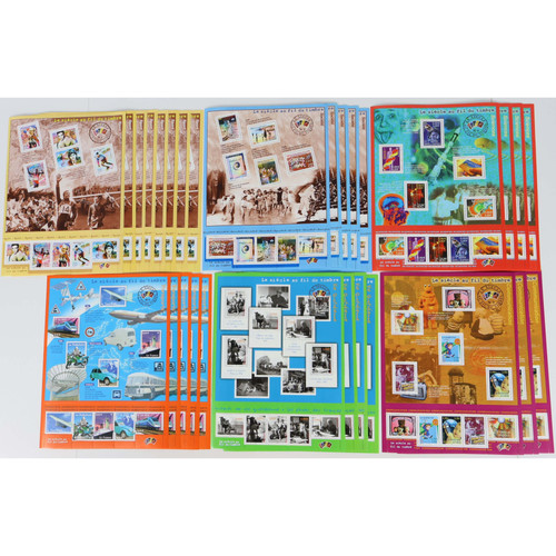 Set mit blöcken blättern - set,