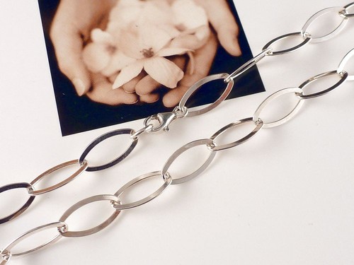 Paperclip kette halskette 925 - paperclip,