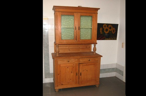 Weichholz vitrinenschrank - weichholz,