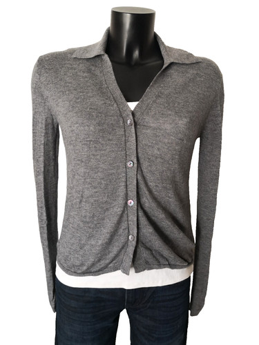 Mango strickjacke grau - mango,