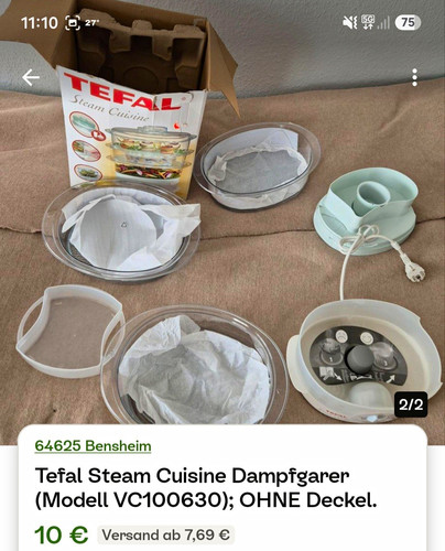 Tefal steam cuisine vc100630 - tefal,