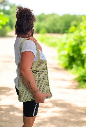 Strandtasche aus raffia - /, tote