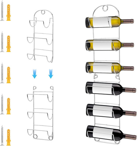 Weinregal wand für - weinregal, 6