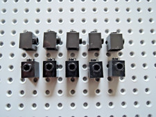 LEGO 10 x Stein Konverter 87087 1x1 mit 1 seitl. Noppe schwarz