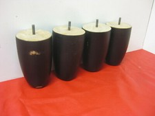 4 er Set Möbelfuss Tischbeine Höhe ca 12 cm Vollholz X