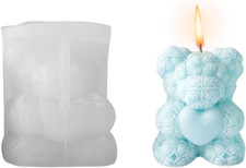 Bär Kerzen Gießform, 3D