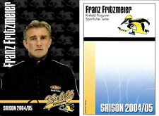 Franz Fritzmeier Autogramm AK Autogrammkarte Eishockey Krefeld Pinguine