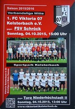 Programm 2015/16 FC Viktoria 07 Kelsterbach - FSV Schröck