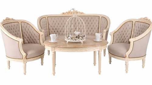 Sitzgarnitur shabby chic sofa - chic,