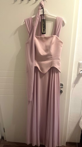 Abendkleid mit halstuch - abendkleid, aus