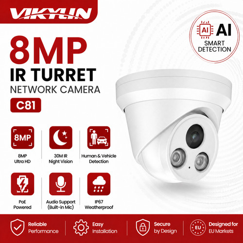 Vikylin 8mp poe - 4k, ip