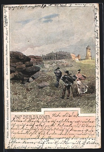 Künstler bahndorf - künstler-ak, h.