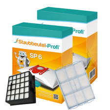 20 Staubsaugerbeutel SP6 1 Hepa 1 Motorfilter geeig. für Siemens VS06G VSZ3 Z3.0