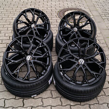 19 Zoll Alufelgen RW03 für VW Golf 8 7 6 5 7R 6R R32 GTI GTD GTE ET45 Schwarz