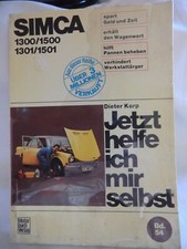 Unterlagen Simca 1300/1500 Betriebsanleitung Serviceplan Bordbuch Sammler alt