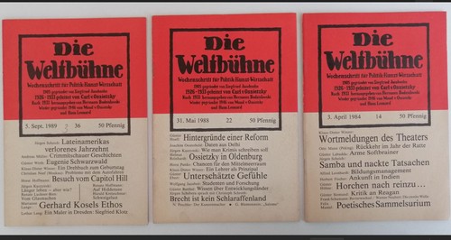 Ddr die weltbühne 1984 - die,
