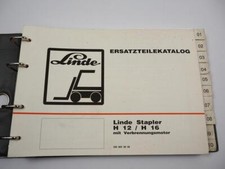 Linde H12 H16 Gabelstapler Ersatzteilkatalog Ersatzteilliste mit Verbrennungsmot