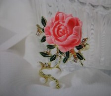 Schöne Pfingstrose Brosche für Frauen exquisite Blume Pflanze Brosche Pins Modes