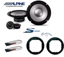 ALPINE S2-S80C Lautsprecher Kit 4 Boxen 20cm AUDI A2 SEAT LEON TOLEDO VW GOLF IV