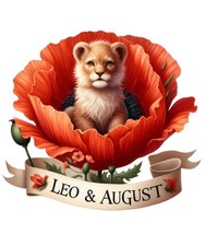 10x Sticker Geburtsblume