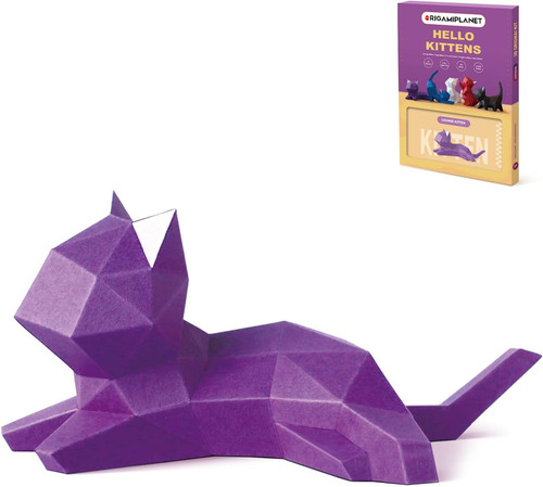 Origami katze bastelset - 3d,