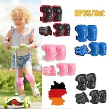 6stk Schutzausrüstung Set Protektoren Kinder Knieschoner Schoner Inline Skates
