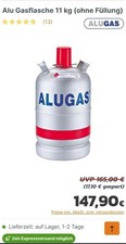 1  Alu Gasflasche 11 kg Propan