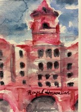 ACEO Original Watercolor Royal