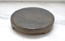 Antik Schwarz Stein Rund Klein