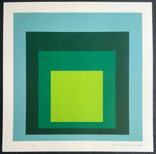 Josef albers lithographie coa - albers,